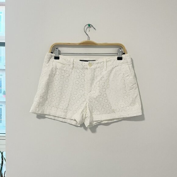 Ralph Lauren Pants - Ralph Lauren Sport White Eyelet Cutout Shorts Size 6